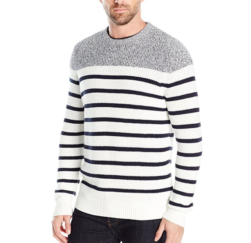 Nautica Men's Breton Stripe Sweater only $27.99