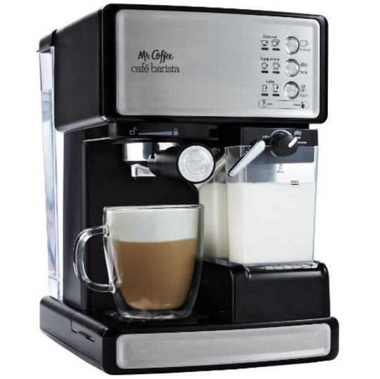 Mr. Coffee ECMP1000 Café Barista Premium Espresso/Cappuccino System, Silver, Only $139.99