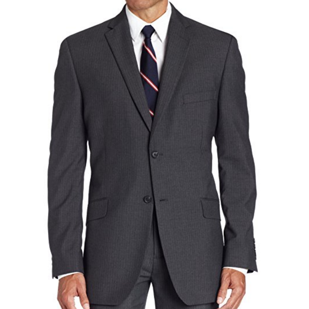 Haggar Men's Textured Pinstripe Tailored-Fit Two-Button Suit Separate Coat $31.99 FREE Shipping on orders over $49