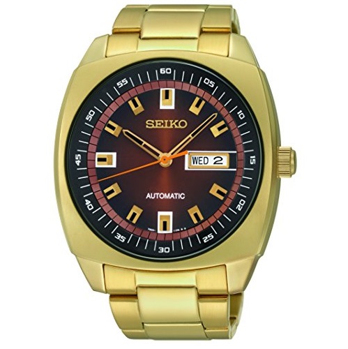 Seiko Men's SNKM98 Gold-Tone Stainless Steel Automatic Watch, Only$77.35, free shipping after automatic discount at checkout.