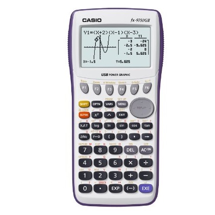Casio fx-9750GII Graphing Calculator, White, Only $32.50, You Save $17.49(35%)