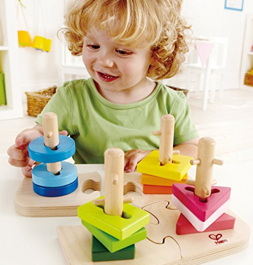 Hape - Early Explorers -Creative Wooden Peg Puzzle only $11.19