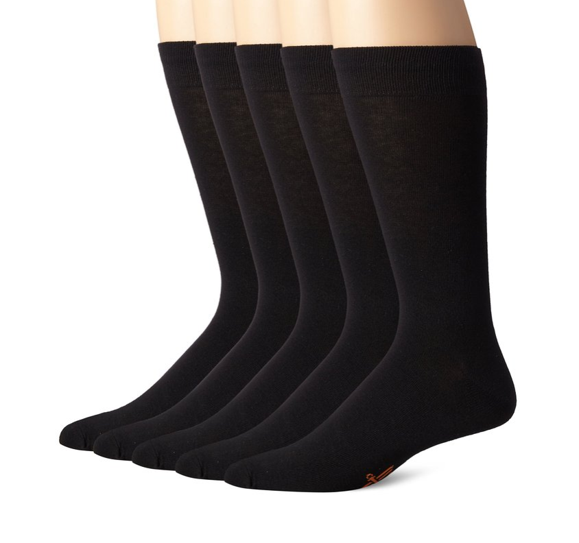Dockers Men's 5 Pack Classics Dress Flat Knit Crew Socks only $5.88