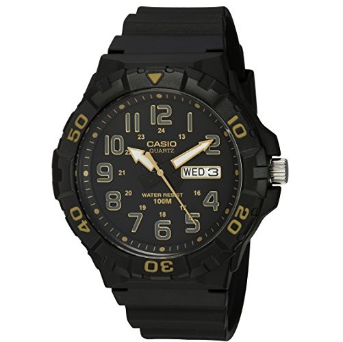 Casio Men's 'Diver Style' Quartz Resin Casual Watch, Color:Black (Model: MRW-210H-1A2VCF), Only $19.25 after automatic discount at checkout.