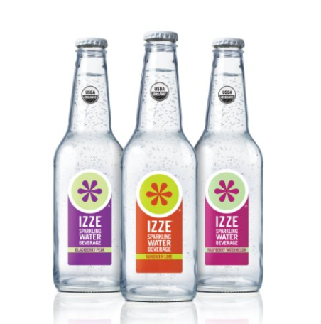 IZZE Organic Flavored Sparkling Water Beverage, 12 oz. Bottles, 3-Flavor, Variety Pack (12 Count) ONLY $14.74