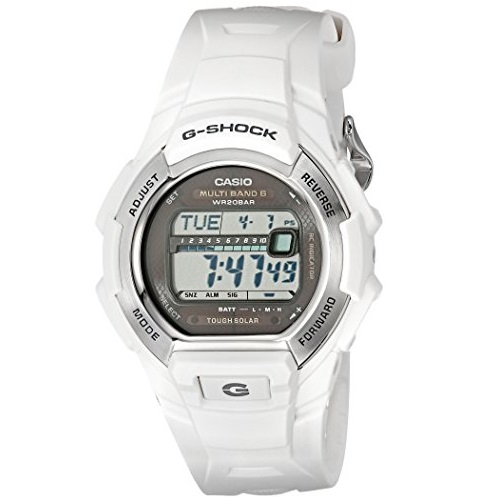 G-Shock GWM850-7CR Men's Tough Solar Atomic White Resin Sport Watch, Only $69.47
