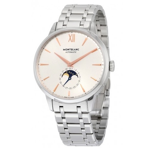 MONTBLANC Montblanc Heritage Spirit Moonphase Automatic Silver Dial Stainless Steel Men's Watch Item No. 111621, only $2,645.00, free shipping after using coupon code