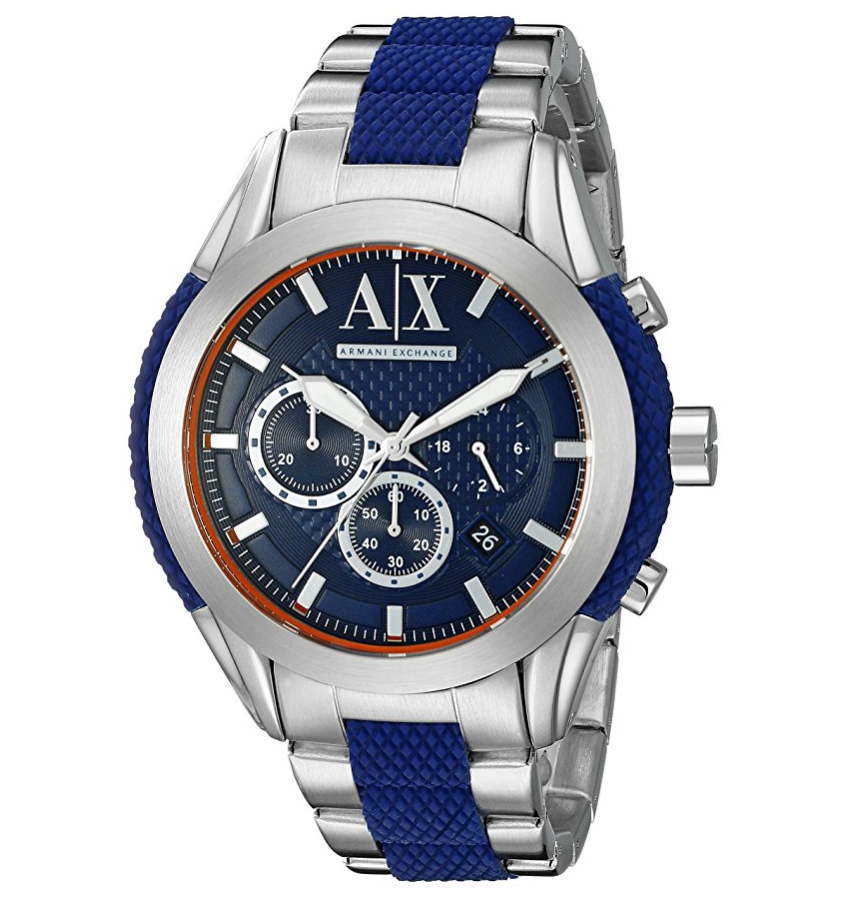 Armani Exchange Men's AX1386 Silver Watch only $84.1
