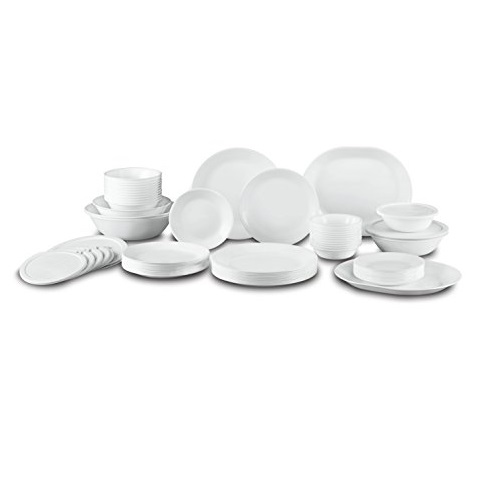 Corelle Livingware 74 Piece Dinnerware Set with Storage Lids, Service for 12, White, Only $119.00, free shipping