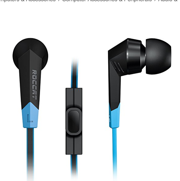 ROCCAT SYVA High Performance In-Ear Gaming Headset only $20.72