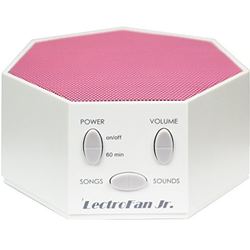 LectroFan Jr. - White Noise Sound Machine with 6 Fan and 6 White Noise Sounds plus Nursery Rhymes, Pink (FFP), Only $35.96, free shipping