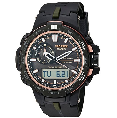 Casio Men's 'Pro Trek' Quartz Stainless Steel and Resin Sport Watch, Color:Black (Model: PRW-S6000Y-1CR), Only$274.40, free shipping after automatic discount at checkout.