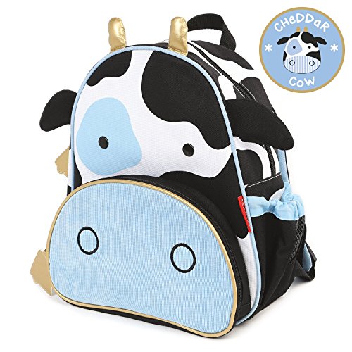 Skip Hop Zoo Little Kid and Toddler Backpack, Ages 2+, Multi Cheddar Cow, Only $14.00, You Save $6.00(30%)