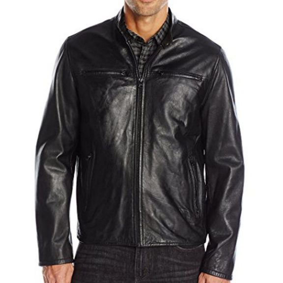 Levi's Men's Smooth Lamb Leather Racer Jacket $44.79 FREE Shipping