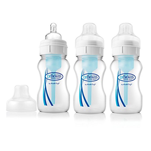史低价！Dr. Brown's  布朗博士宽口径婴儿奶瓶， 8oz， 3个装，原价$19.99，现仅售$8.41