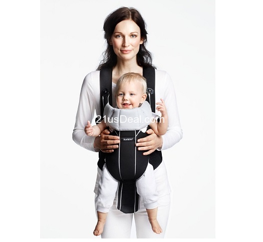 BABYBJORN Baby Carrier Miracle - Black/Silver, Cotton Mix, Only $55.48, free shipping