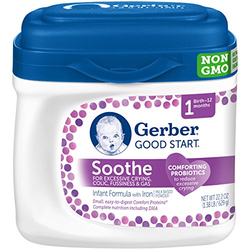 Gerber Good Start Soothe Non-GMO Powder Infant Formula, Stage 1, 22.2 Ounce, Only $20.65, You Save $7.34(26%)