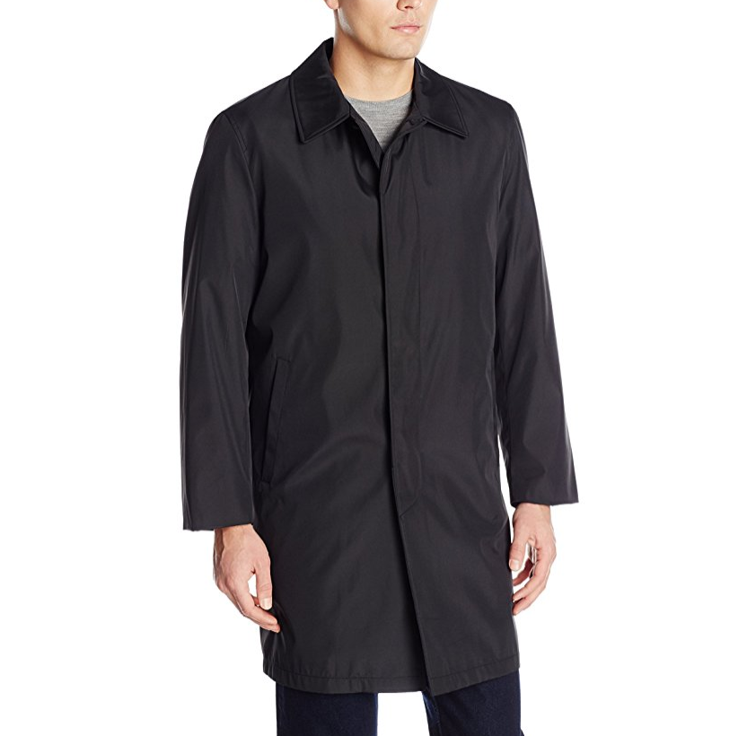 Perry Ellis Men's Poly Bonded Raincoat With Zip Out Liner only $13.17
