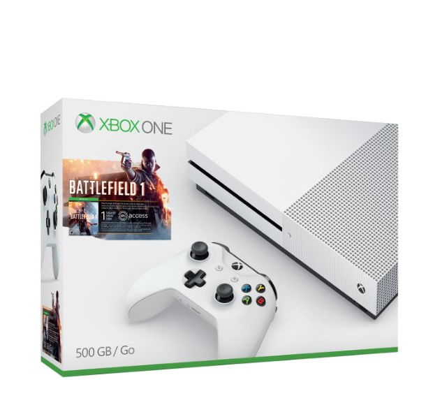 Xbox One S 500GB Console - Battlefield 1 Bundle only $199.99, Free Shipping