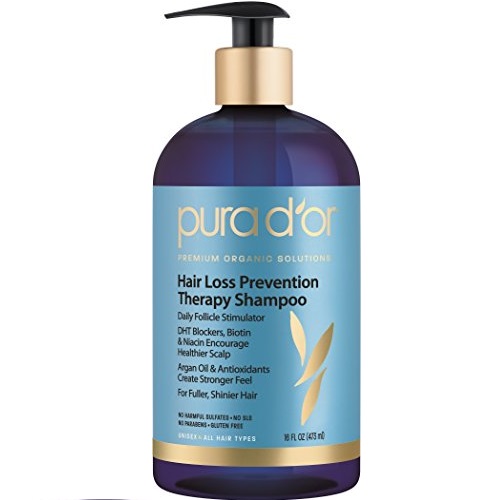 pura d'or Hair Loss Prevention Therapy Shampoo, 16 Fluid Ounce, only $12.59