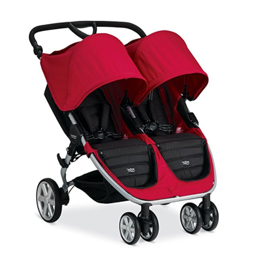 史低价！ Britax 2015 B-Agile 双座儿童推车，红色,  现仅售$239.75, 免运费