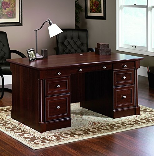Sauder Palladia Executive Desk, Cherry only only $360.68, Free Shipping