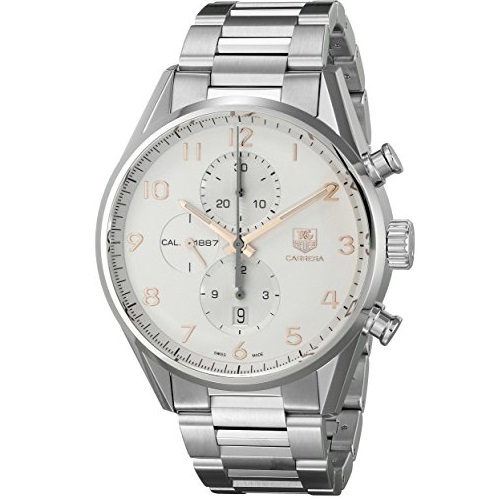 TAG HEUER Carrera Automatic Chronograph Silver Dial Stainless Steel Men's Watch Item No. THCAR2012BA0799, only $2,800.00, free shipping after using coupon code