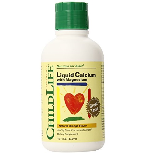 Child Life Liquid Calcium/Magnesium, Natural Orange Flavor, 16 oz 2-pack, Only $21.00