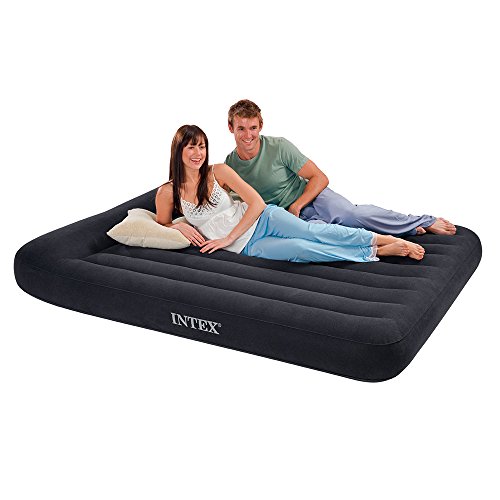 Intex Pillow Rest Classic Airbed with Built-in Pillow and Electric Pump, Queen, Only $18.61