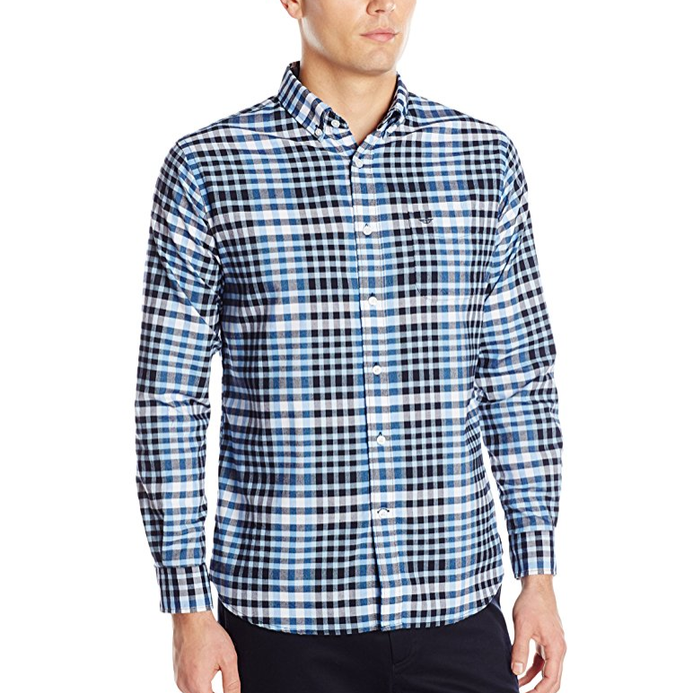 Dockers Oxford Check 男士長袖格子襯衫, 現僅售$22.29
