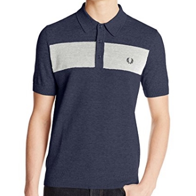 Fred Perry Men's Textured Yarn Knitted Shirt $46.80 FREE Shipping on orders over $49
