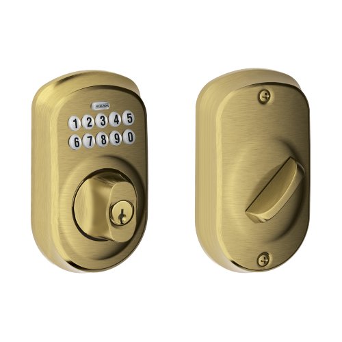 Schlage西勒奇BE365 密码自动门锁，现仅售$73.44，免运费。多种颜色好价！