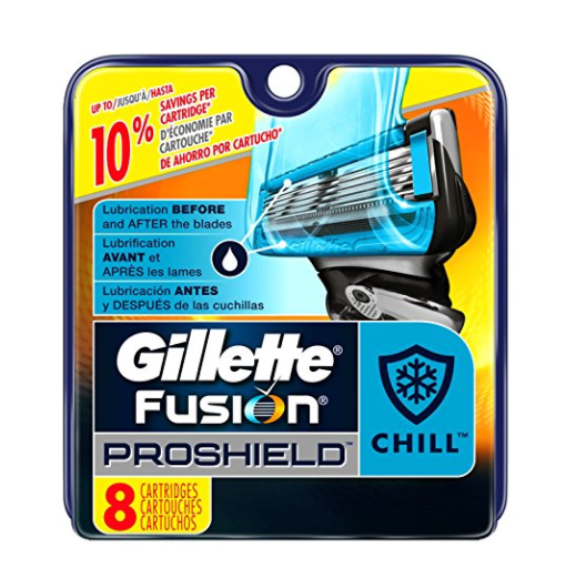 Gillette Fusion Proshield Chill Men's Razor Blade Refills, 8 Count  only $24.77