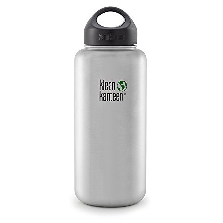 Klean Kanteen Wide Mouth Bottle with Stainless Loop Cap, Only $16.30, You Save $11.65(42%)