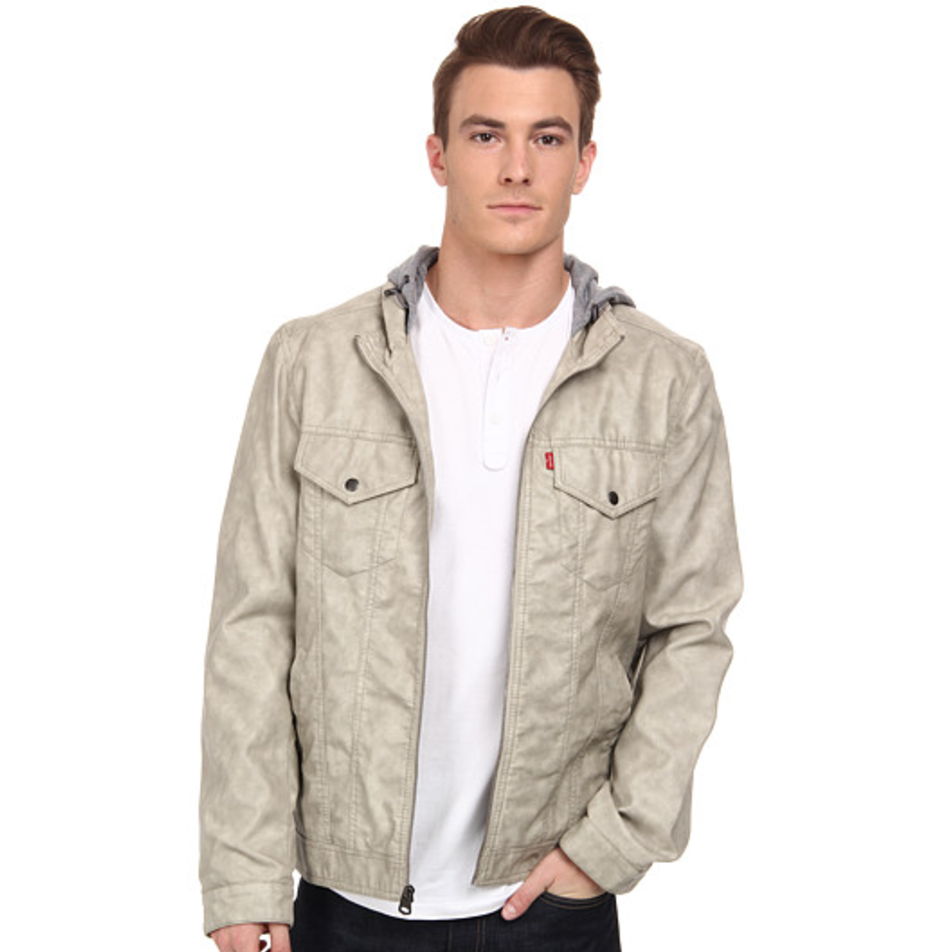 6PM: Levi's® Faux Leather Two-Pocket Hoodie only $36