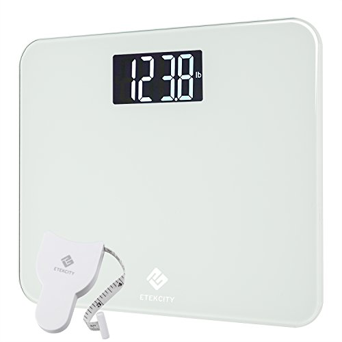 Etekcity 4.3 Inch Large LCD Display Digital Body Weight Scale, 440 Pounds, White, Only$24.99