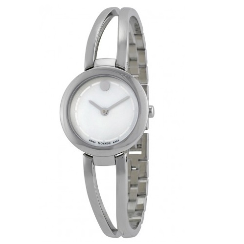 MOVADO Amorosa Duo Mother of Pearl Dial Stainless Steel Ladies Watch Item No. 0606812, only $174.99, free shipping after using coupon code