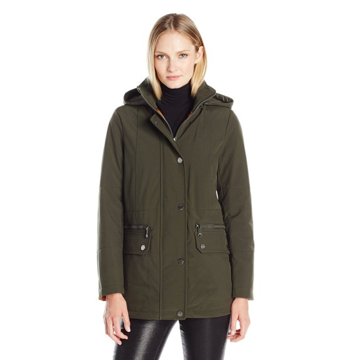 Kenneth Cole Women's Soft Shell with Interior Puffer Lining only $31