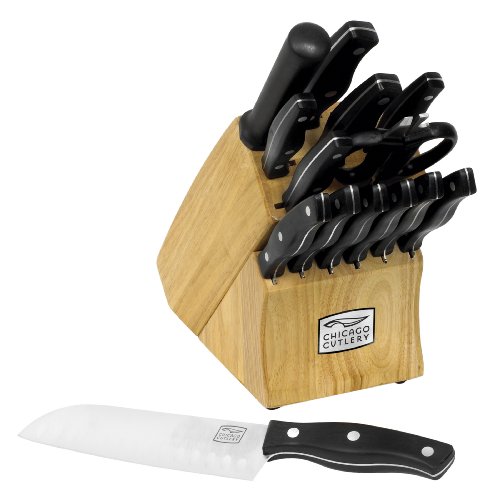 Chicago Cutlery Metropolitan 15-Piece Block Knife Set, Only $37.78, You Save $52.21(58%)