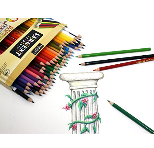 Sargent Art Premium Coloring Pencils, Pack of 50 Assorted Colors, 22-7251 only $3.98