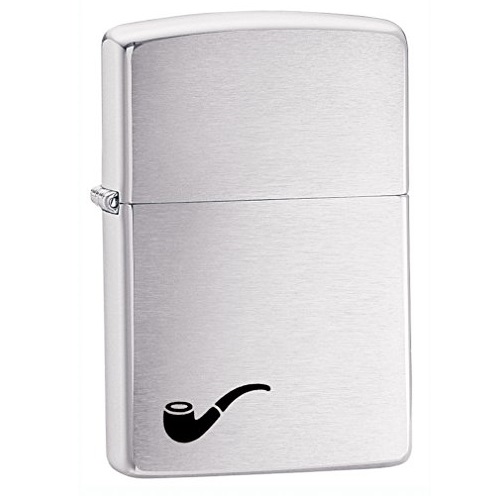 Zippo Pipe Lighter, Brushed Chrome, Only $10.46