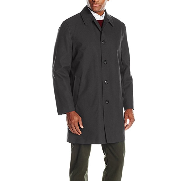 London Fog Men's Waterproof Breathable Wool-Lined Balmaccan Top Coat only $18.34