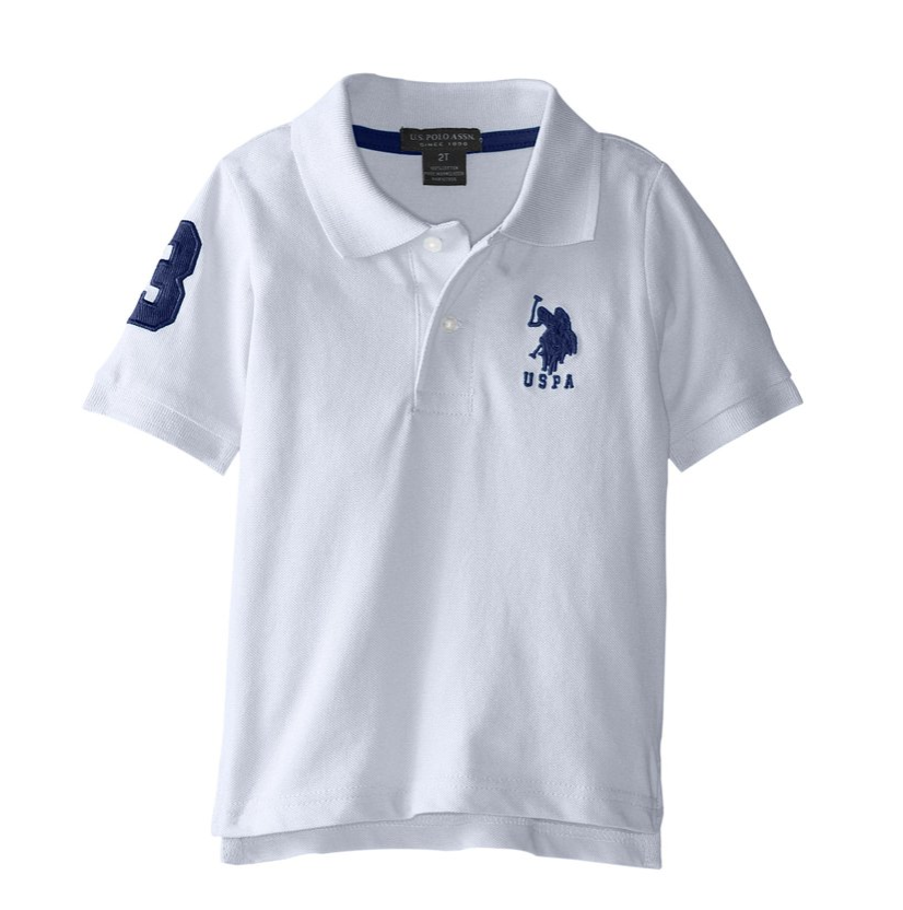 U.S. Polo Assn. Boys' Solid Short Sleeve Polo Shirt only $7.20