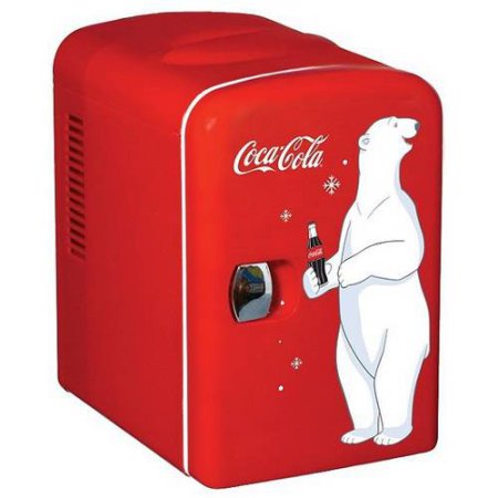Walmart：超萌！Coca-Cola可口可樂迷你小冰箱，原價$49.49，現僅售$29.99。購滿$50免運費或免費實體店取貨！