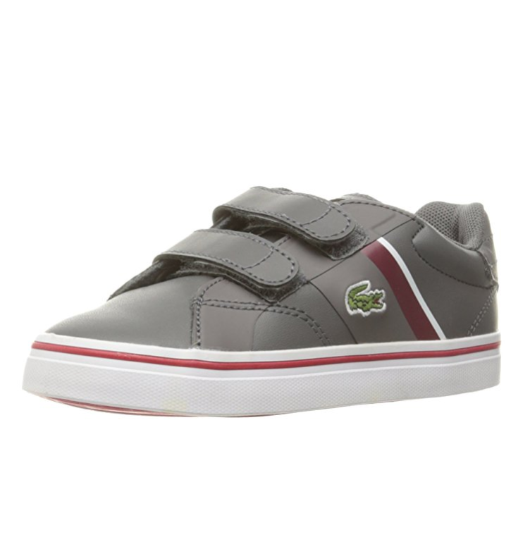 Lacoste Kids' Fairlead 316 1 Spi DK Gry Sneaker only $22.86