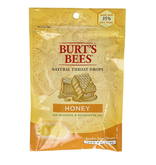 BURT'S BEES 小蜜蜂 天然蜂蜜潤喉糖 20顆, 現僅售$2.29