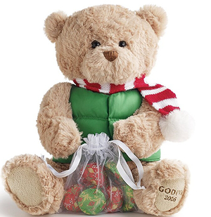 Godiva Chocolatier Holiday Plush Bear, 1.8 Ounce $25.00