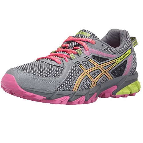 ASICS Women's Gel-Sonoma 2 Trail Runner, Aluminum/Neon Lime/Hot Pink, 5 M US, Only $23.81, You Save $51.19(68%)
