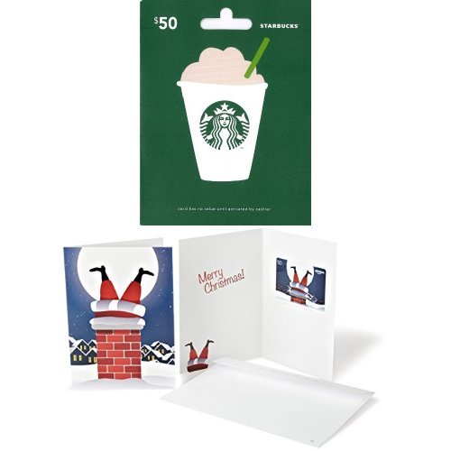 $50 Starbucks Gift Card and $50 Amazon.com Gift Card in a Greeting Card, Only $100.00, get $10 Amazon credit