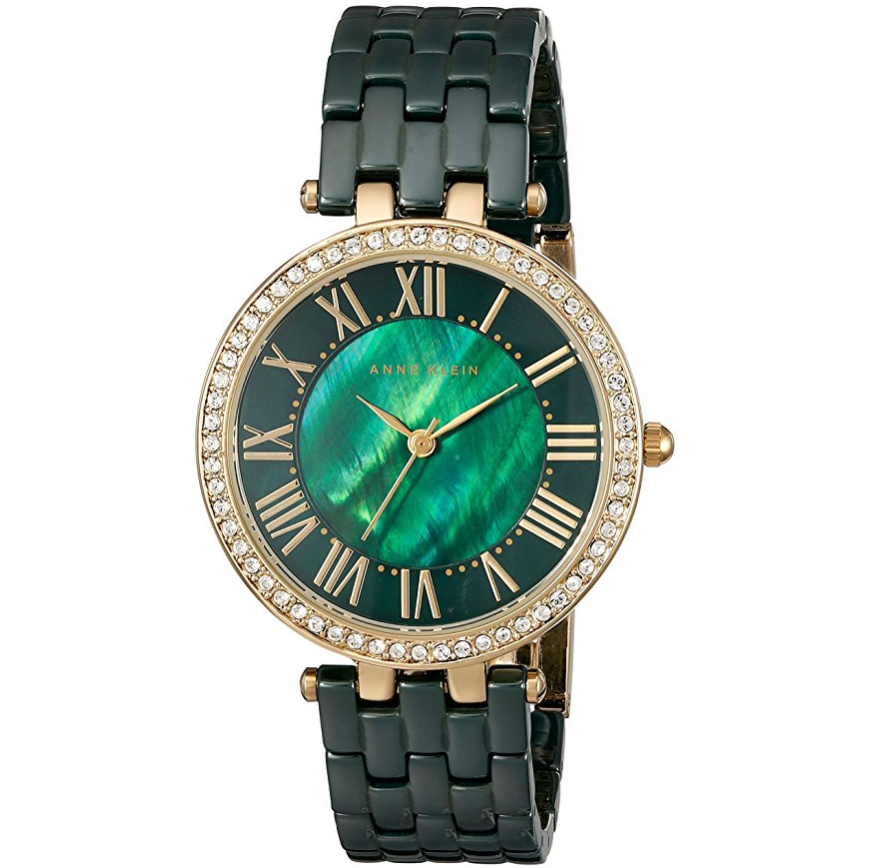 美醉了的奶奶绿！Anne Klein AK/2130GNGB 女士时装手表, 原价$135, 现仅售$39.99